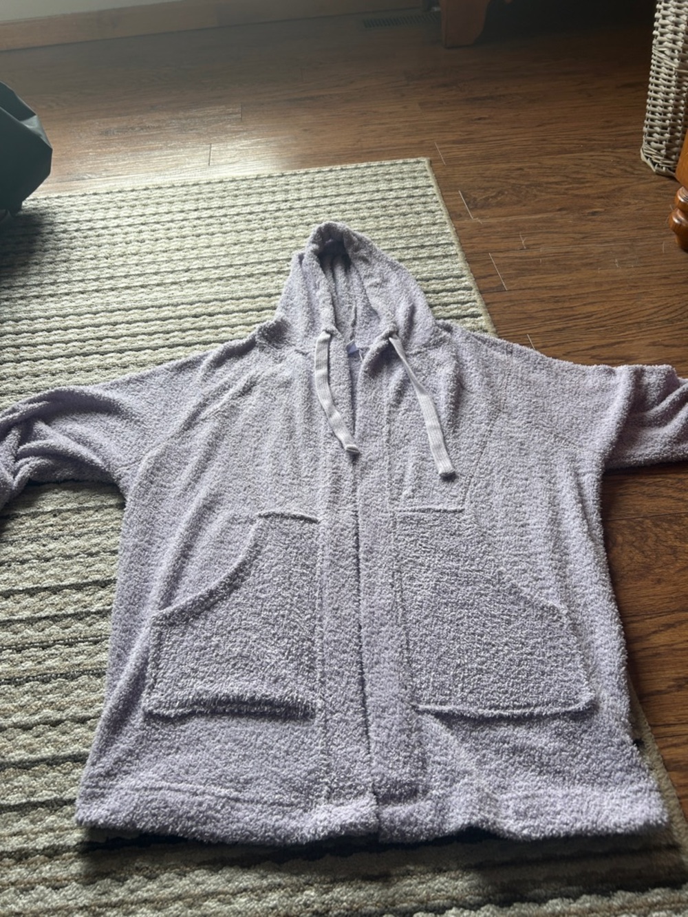 Urban Outfitters Lavender Plush Hooded Sweater